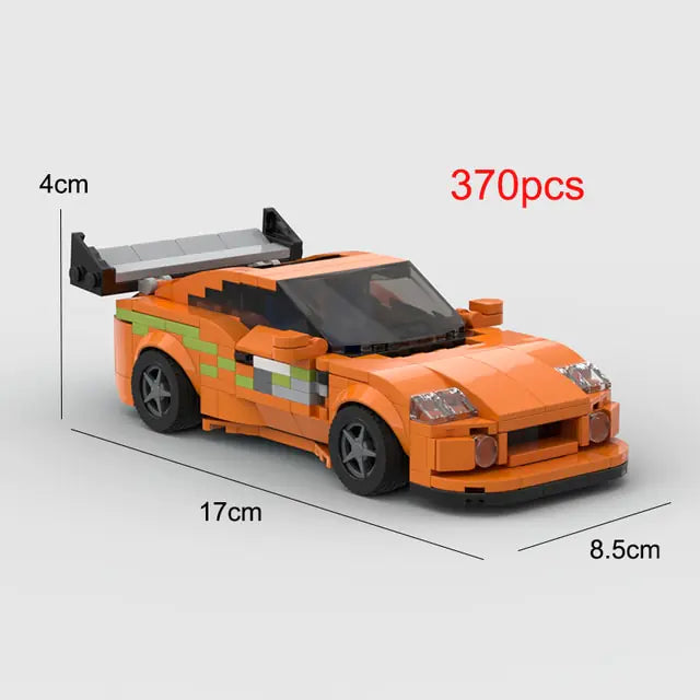 Bloques de construcción de coches deportivos Supra