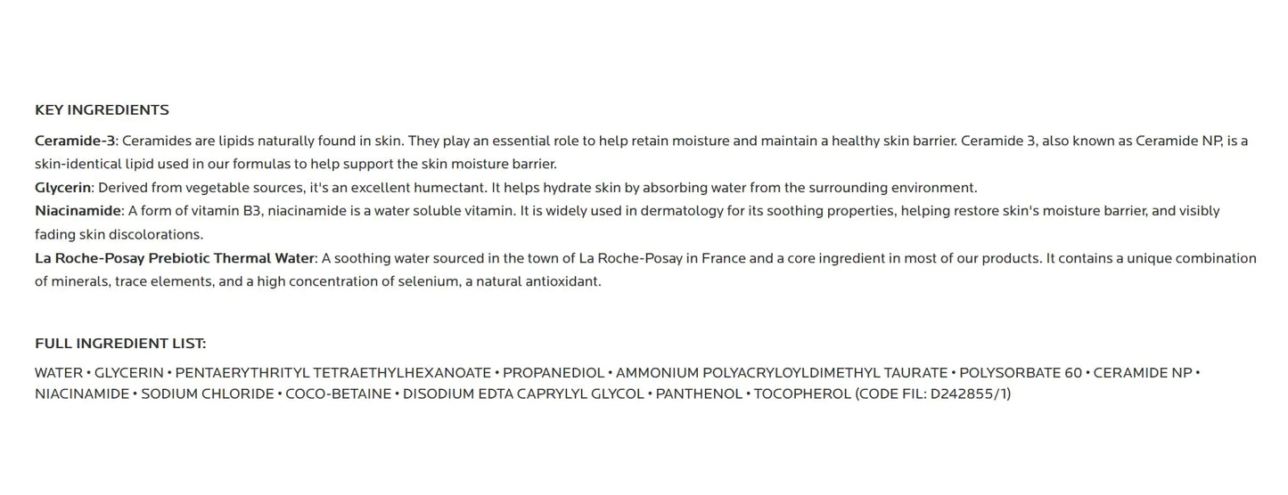 La Roche-Posay Toleriane Hydrating Gentle Face Cleanser