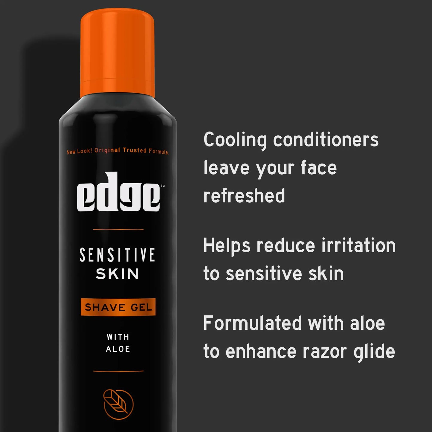 Edge Shaving Gel for Men, Sensitive Skin with Aloe