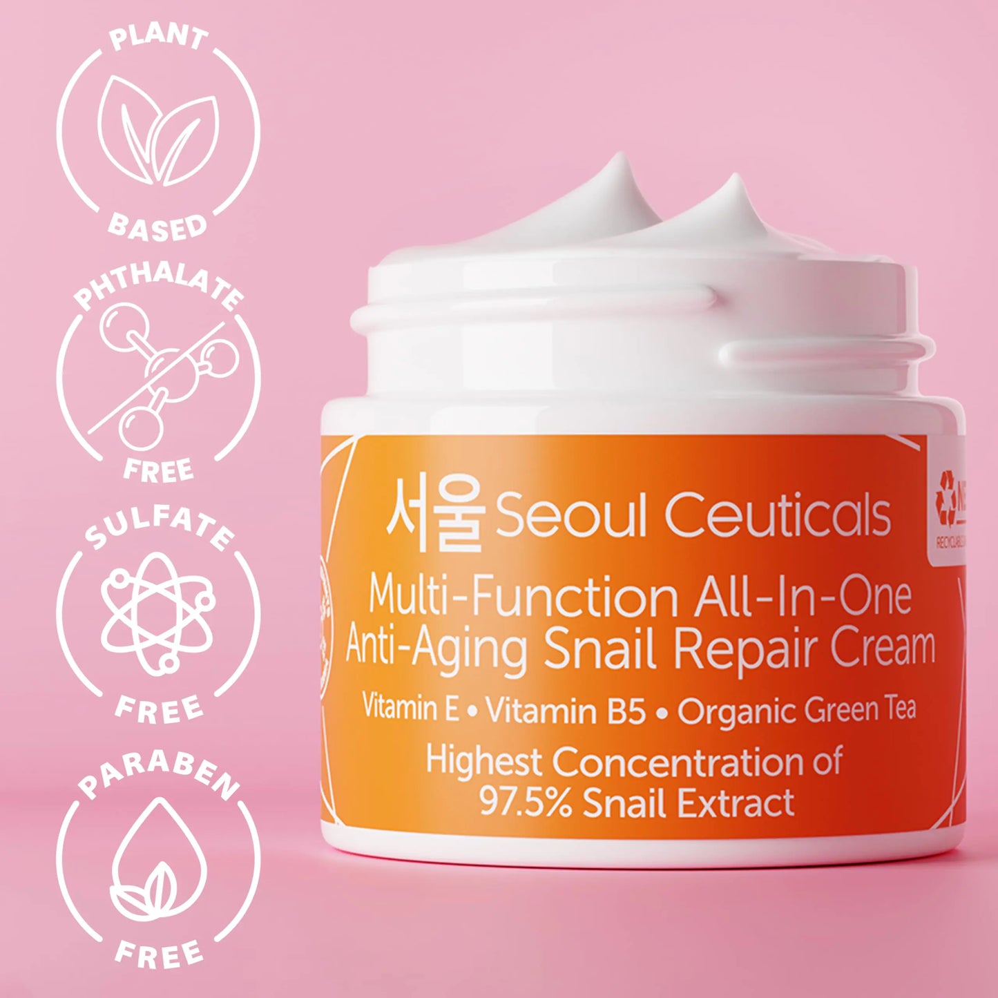 SeoulCeuticals Korean Skin Care  Snail Mucin Moisturizer Cream