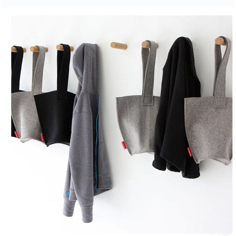 Wood Clothes Hanger Wall Mounted