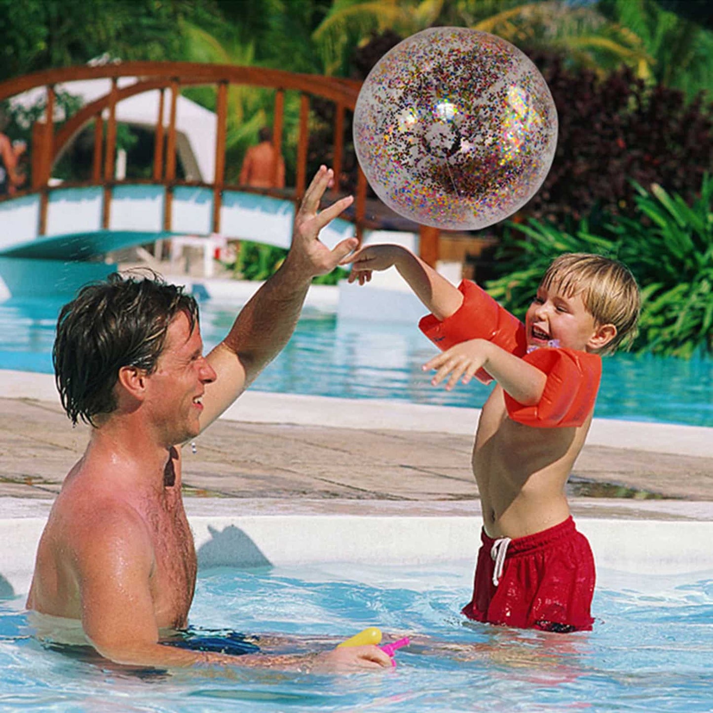 Inflatable Glitter Beach Ball