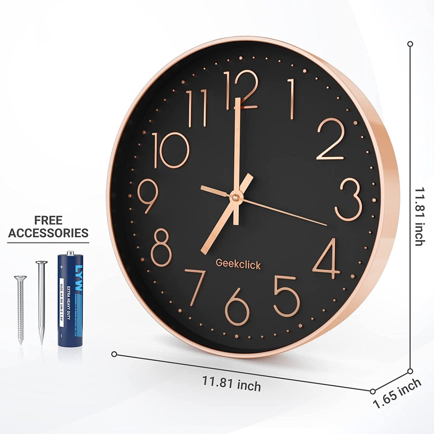 12" Silent Wall Clock