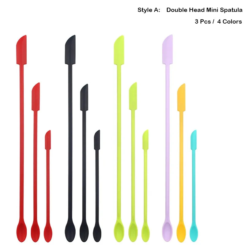 Mini Silicone Spatula Jar Bottle Scraper