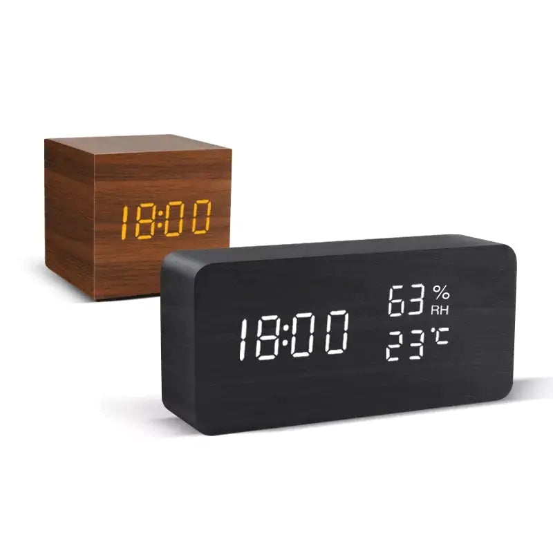 Reloj LED con alarma