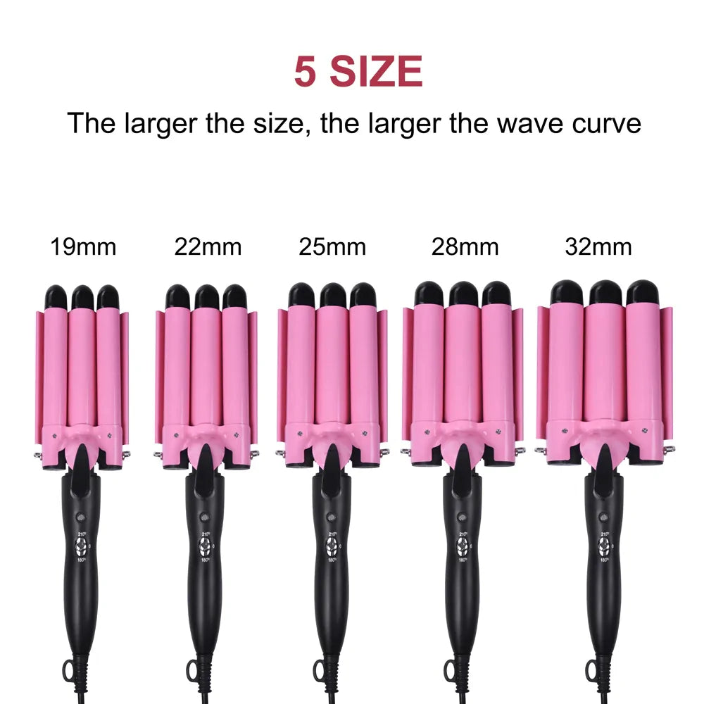 3 Barrels Hair Curling Iron