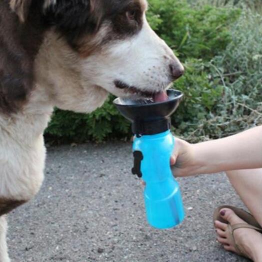 Bebedero de botella de agua portátil para perros de compañía