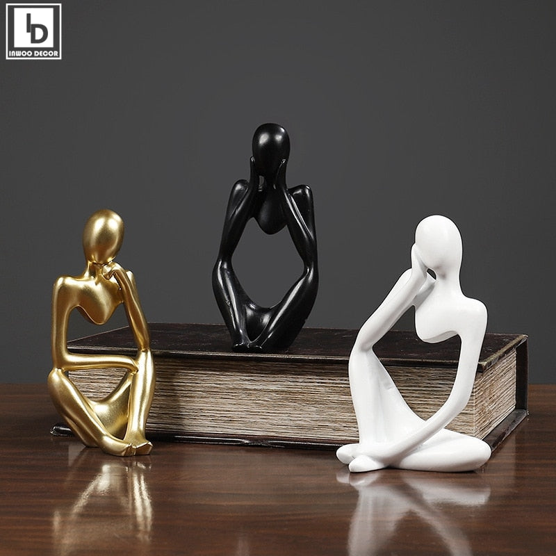 The Thinker Abstract Figurine