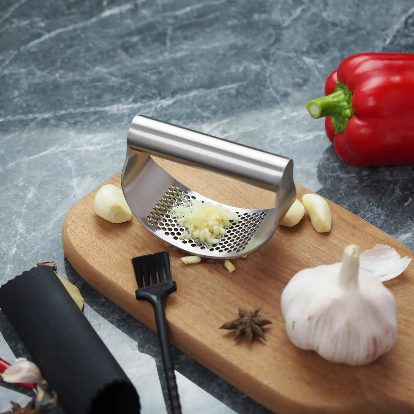 Stainless Steel Garlic Presser